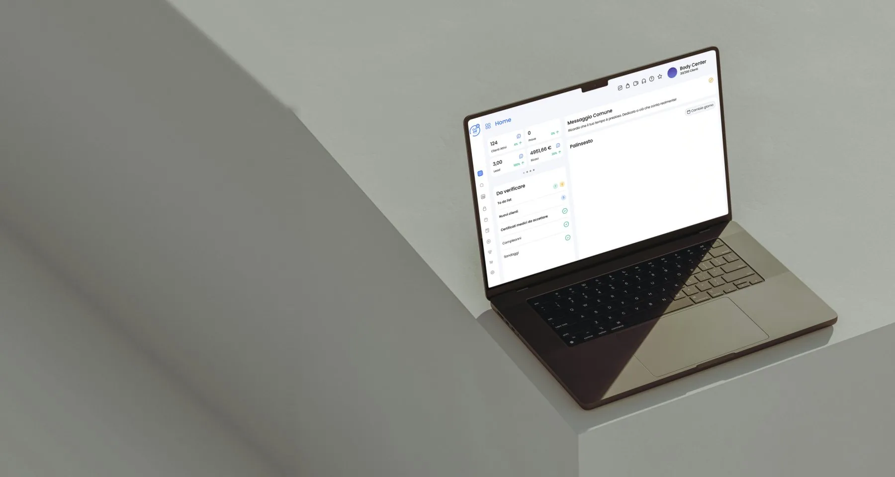 Il gestionale App Palestre aperto su laptop e smartphone